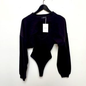 Crew neck body suit